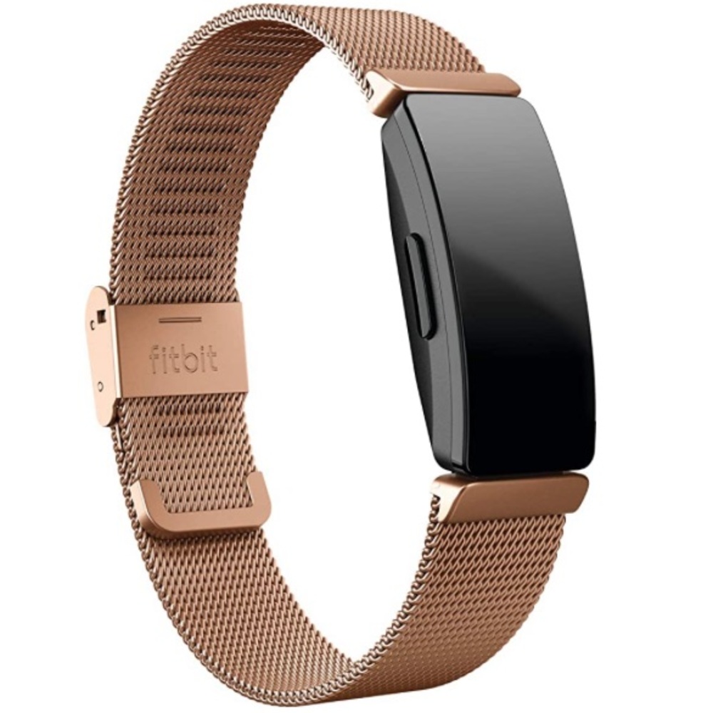 🚛FREE SHIPPING Authentic Fitbit Inspire HR Steel Mesh Rose Gold Band